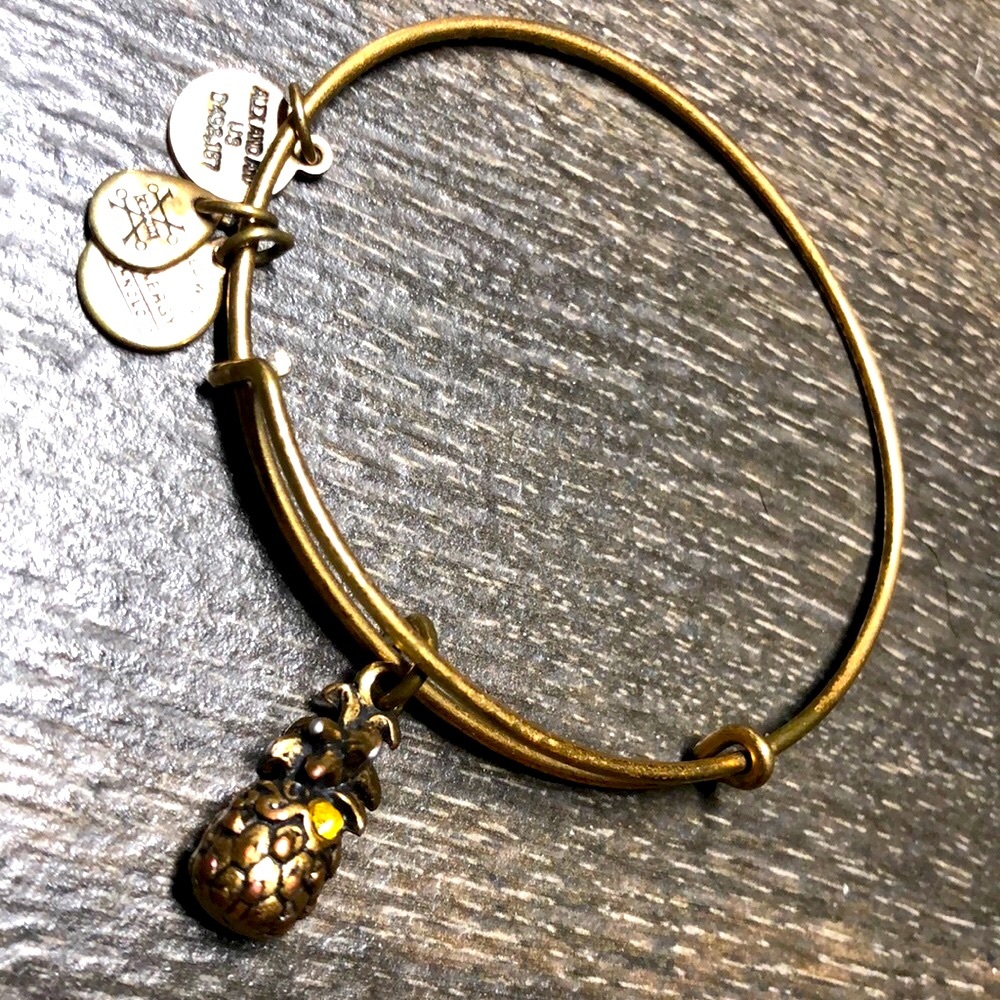 Alex and Ani Pineapple Charm Bangle
